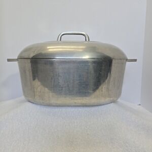 Vintage Wagner Ware Sidney O Magnalite 4265-P Oval Roaster 8 Qt With Trivet